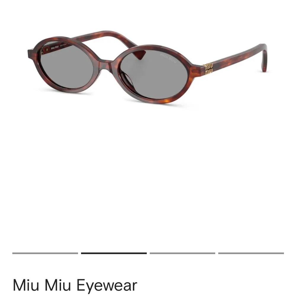 Miu Miu Tortoise Shell Sunglasses NEW W CASE BOX AND WIPE
